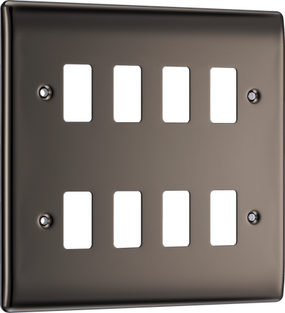 BG Nexus Metal Black Nickel Grid Front Plate