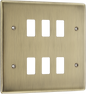 BG Nexus Metal Antique Brass Grid Front Plates