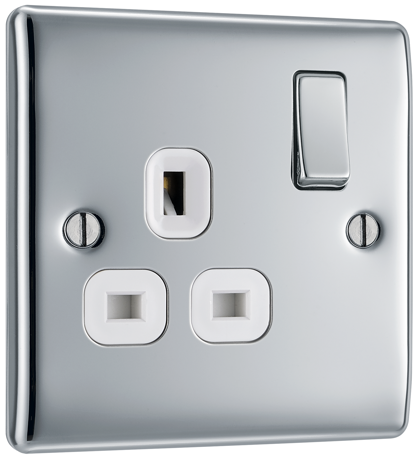 BG Nexus Metal Polished Chrome 13A Switched Socket