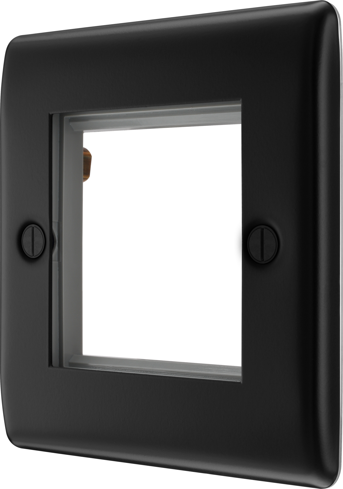 BG Nexus Metal Matt Black Euro Module Front Plate