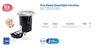 Rother GU10 Housing FIRE Rated-glass Cover