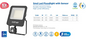 Rother SMD LED Floodlight with Sensor, 50W, 6500LM, 6500K, IP44