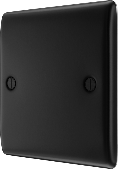 BG Nexus Metal Matt Black Blank Plate