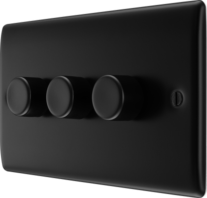 BG Nexus Metal Matt Black Dimmer Switch