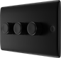 BG Nexus Metal Matt Black Dimmer Switch
