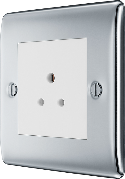 BG Nexus Metal Polished Chrome Round Pin Socket