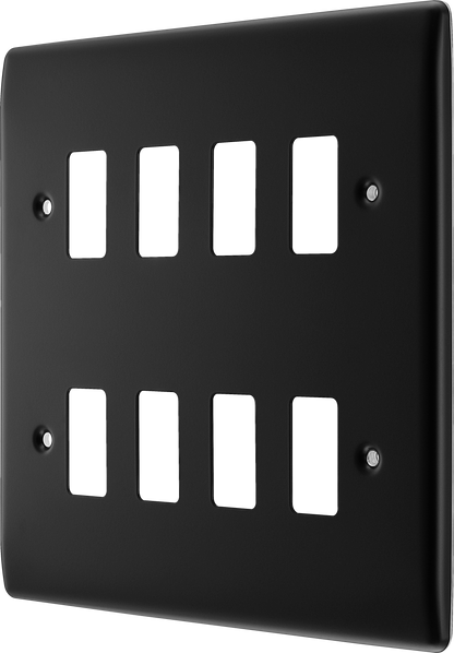 BG Nexus Metal Matt Black Grid Front Plate