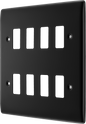 BG Nexus Metal Matt Black Grid Front Plate