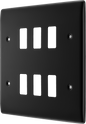BG Nexus Metal Matt Black Grid Front Plate