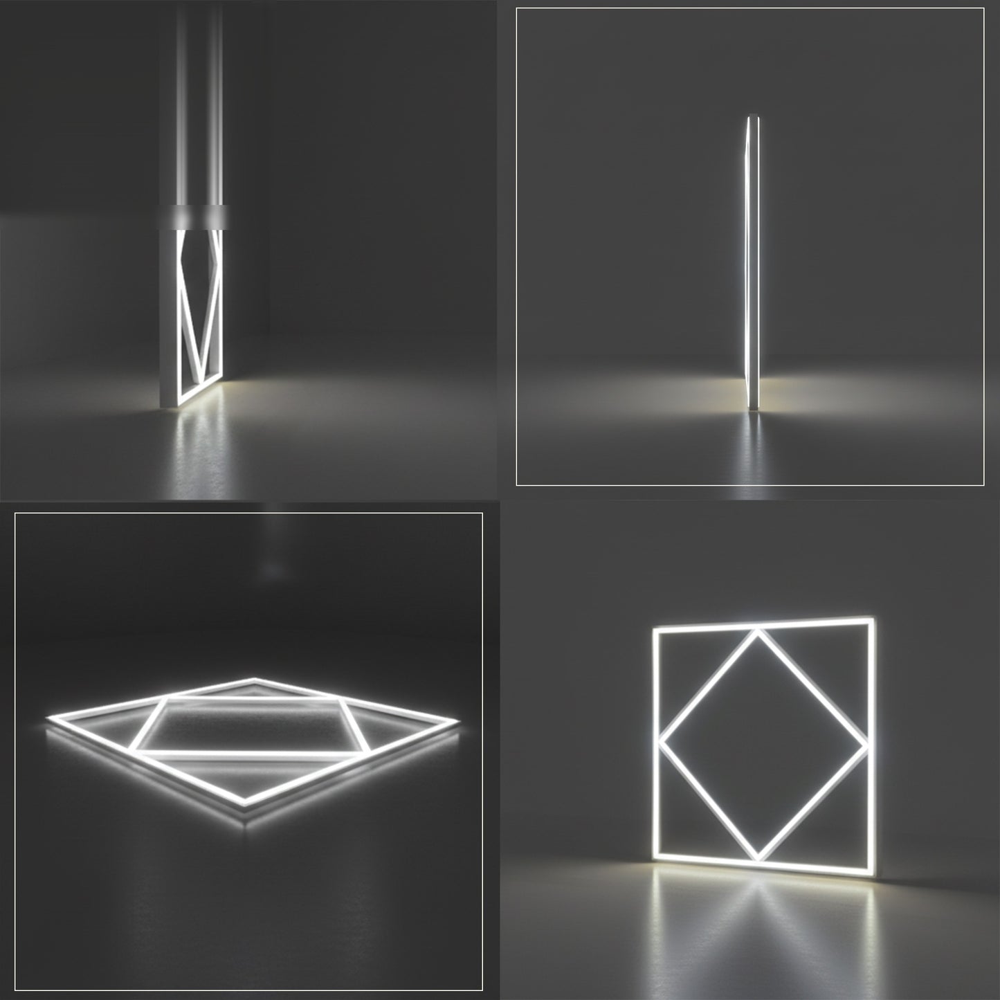 LED Diamond Frame Panel Light 72W 600x600mm