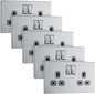 BG Nexus Screwless Flatplate Brushed Steel FBS22G/5-01 - FBS22G/5-01