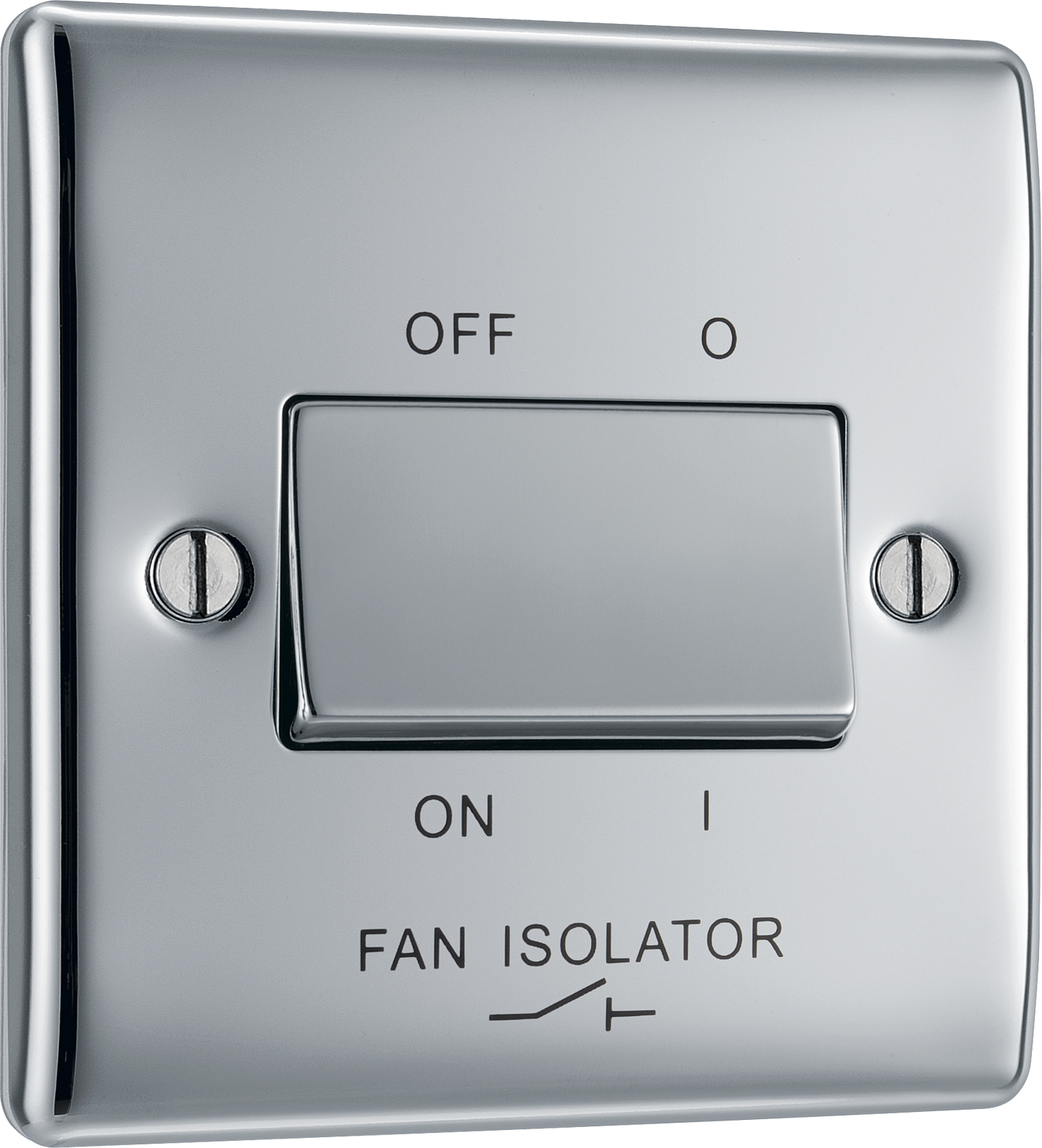 BG Nexus Metal Polished Chrome Fan Isolator