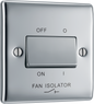 BG Nexus Metal Polished Chrome Fan Isolator