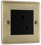 BG Nexus Metal Antique Brass Round Pin Export Sockets