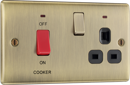 BG Nexus Metal Antique Brass 45A Cooker Control Units