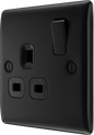 BG Nexus Metal Matt Black 13A Socket