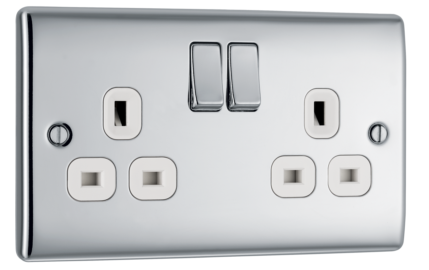 BG Nexus Metal Polished Chrome 13A Switched Socket