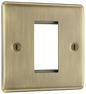 BG Nexus Metal Antique Brass Euro Module Front Plates