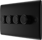 BG Nexus Metal Matt Black Dimmer Switch
