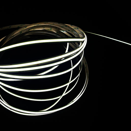 Cool White COB LED Strip Light - 24V, 528 LEDs/m, 14W/m