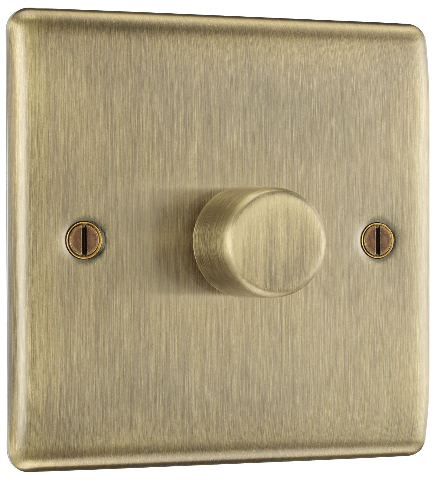 BG Nexus Metal Antique Brass Dimmer Switches
