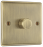 BG Nexus Metal Antique Brass Dimmer Switches