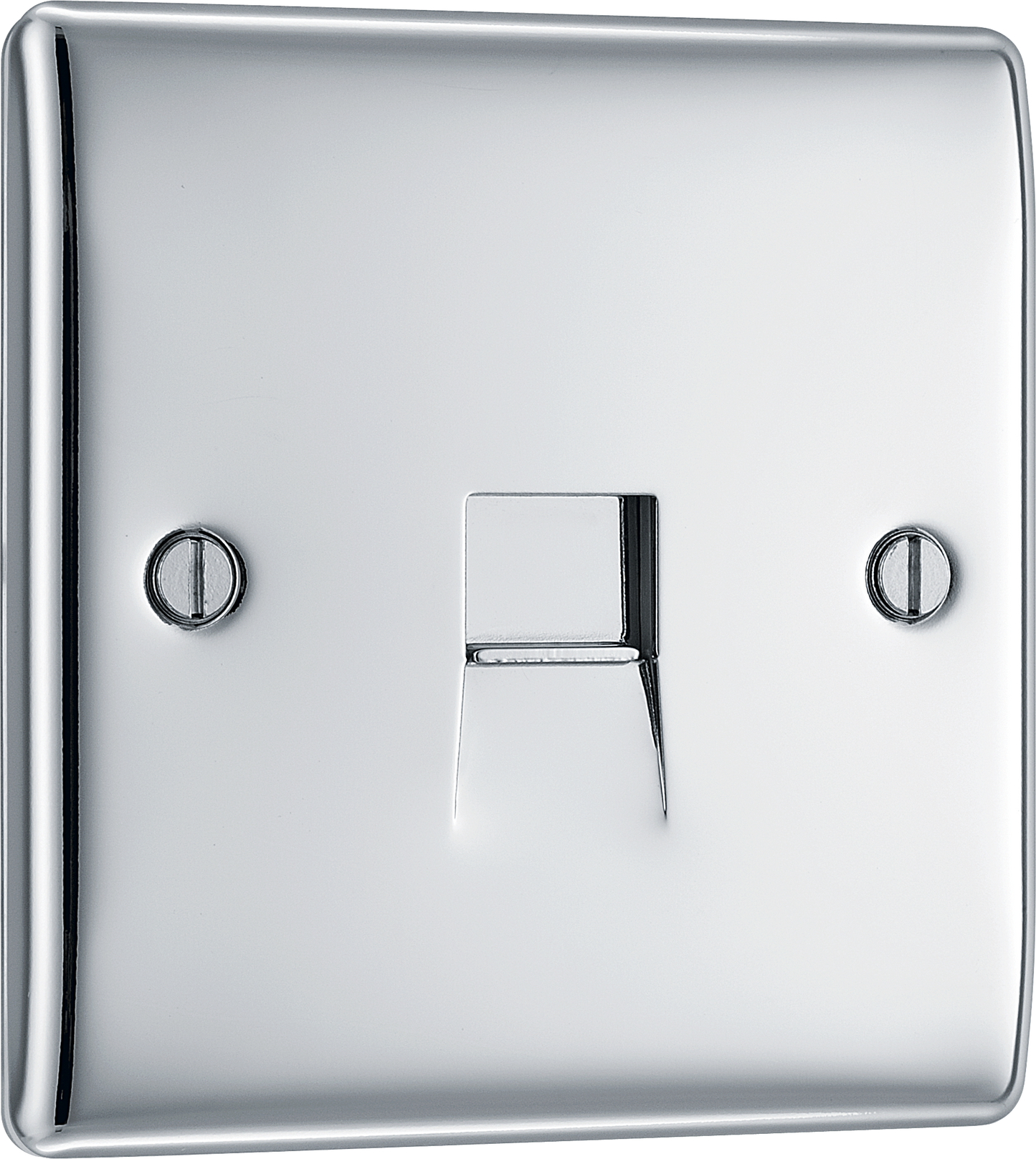 BG Nexus Metal Polished Chrome Telephone & Data Outlet