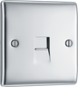 BG Nexus Metal Polished Chrome Telephone & Data Outlet