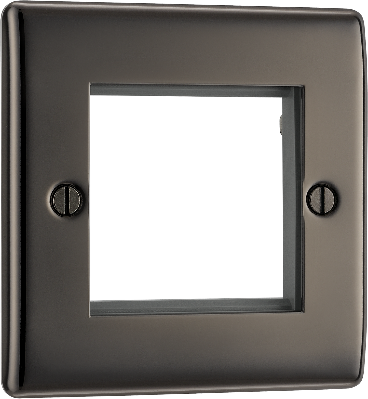 BG Nexus Metal Black Nickel Euro Module Front Plate