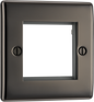 BG Nexus Metal Black Nickel Euro Module Front Plate