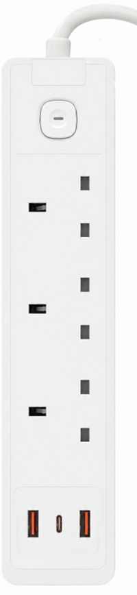Rother 3 GANG Extension Socket with USB in PD 20W