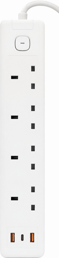 Rother 4 GANG Extension Socket with USB in PD 20W