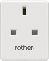 Rother 13A Fused PLUG Adapter with 3 Outlet Pc+cooper Material