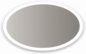 Rother Silver Mirror Size: 50*70cm Thickness: 5mm White acrylic frame, 36W 3000/4000/6500K, 220-240V, 50/60, -20 to 40 Degre