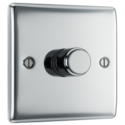 BG Nexus Metal Polished Chrome Dimmer Switch