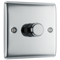 BG Nexus Metal Polished Chrome Dimmer Switch