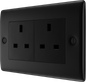 BG Nexus Metal Matt Black 13A Socket
