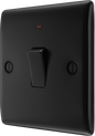 BG Nexus Metal Matt Black 20A Double Pole Switch