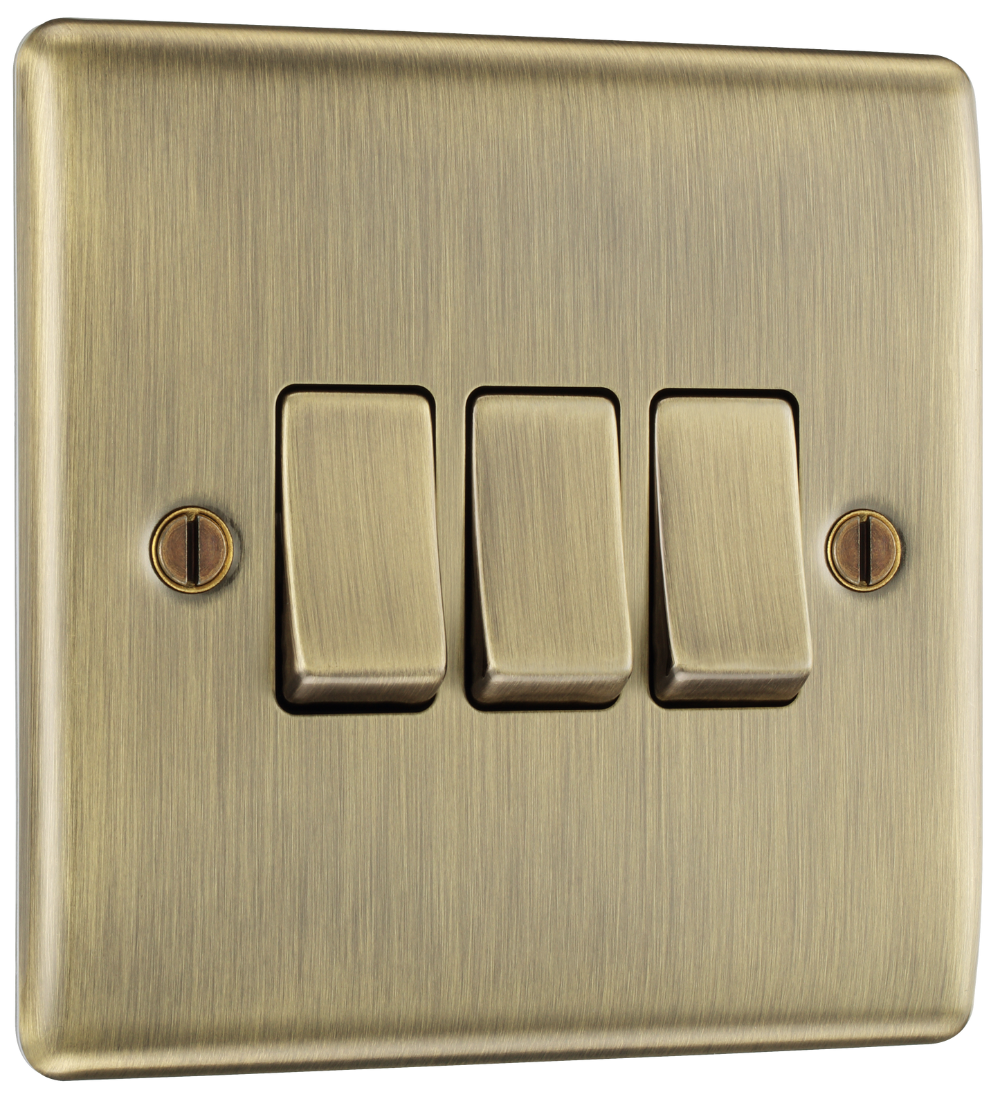 BG Nexus Metal Antique Brass 20A 16Ax Light Switches