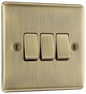 BG Nexus Metal Antique Brass 20A 16Ax Light Switches