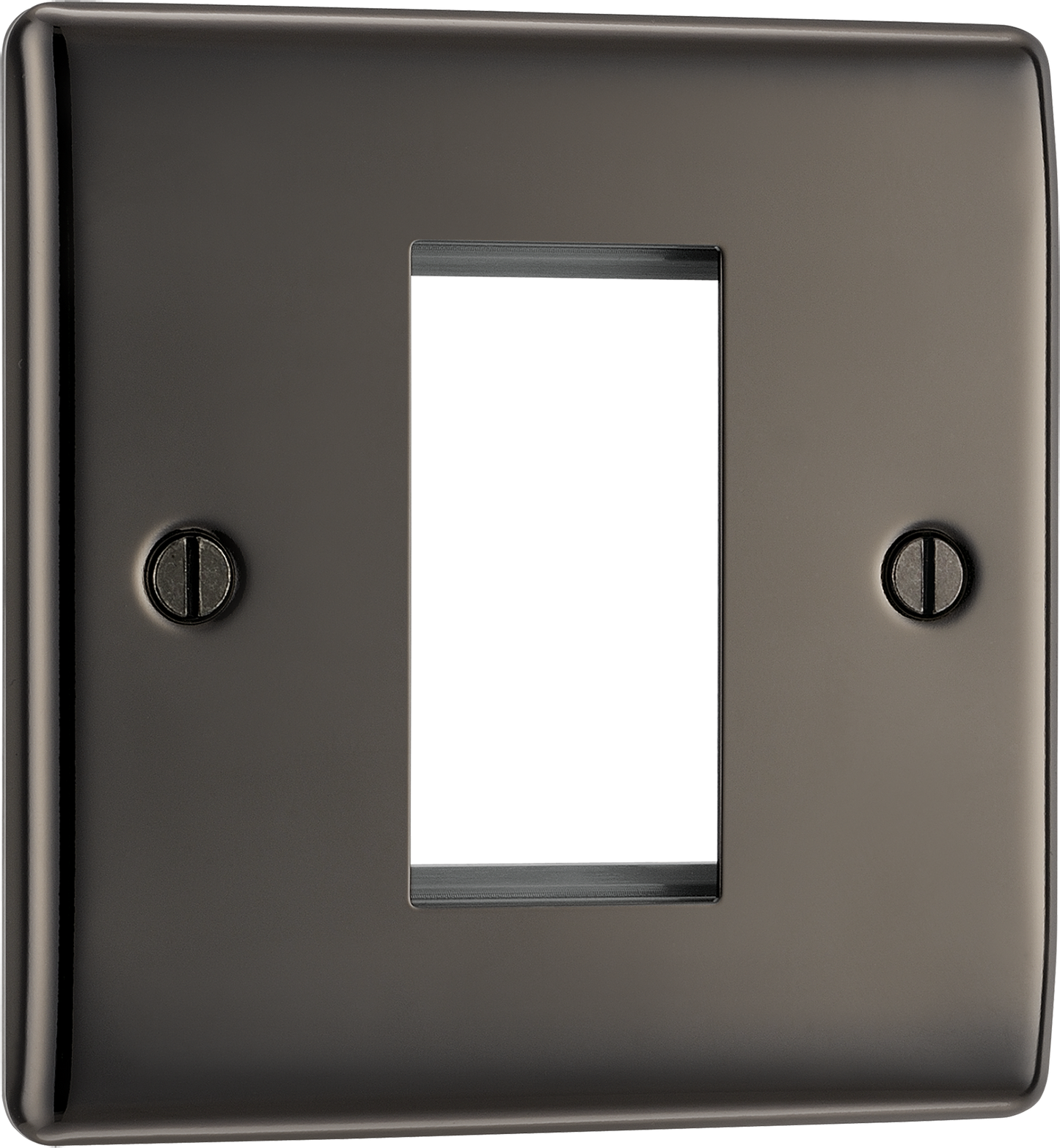 BG Nexus Metal Black Nickel Euro Module Front Plate