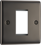 BG Nexus Metal Black Nickel Euro Module Front Plate