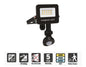 Integral Super Slim 2 Floodlight IP67 1000LM 10W 4000K PIR 120° Non-Dimm 100LM/W Black