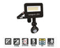 Integral Super Slim 2 Floodlight IP67 1000LM 10W Tuya 3000/4000/6500K PIR 120° Dimmable 100LM/W Black