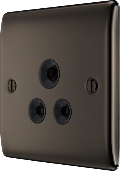 BG Nexus Metal Black Nickel Round Pin Socket