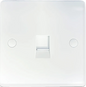 1 Gang RJ11 Telephone Socket - Round Corner