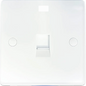 1 Gang RJ45 CAT6 Data Socket - Round Corner
