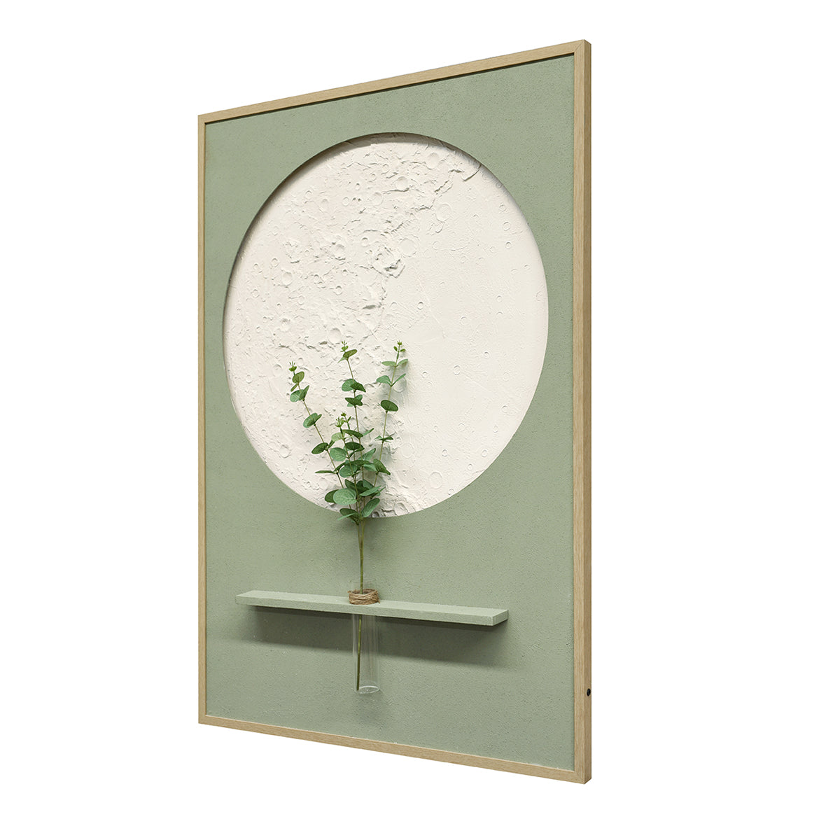 Illuminé Collection LED Wall Art Luxe Floral Vase Illuminated Canvas 83x123cm with UK Plug & ON/OFF Switch