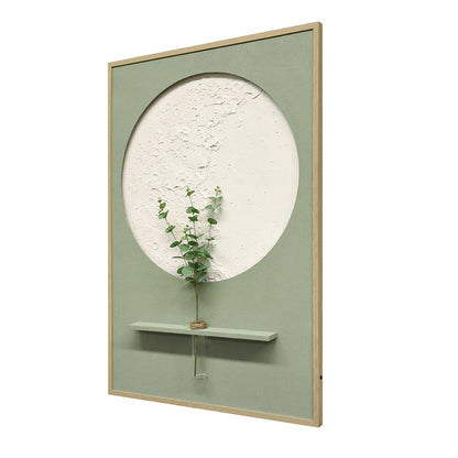 Illuminé Collection LED Wall Art Luxe Floral Vase Illuminated Canvas 83x123cm with UK Plug & ON/OFF Switch