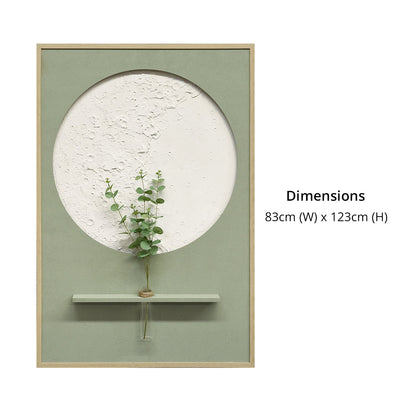 Illuminé Collection LED Wall Art Luxe Floral Vase Illuminated Canvas 83x123cm with UK Plug & ON/OFF Switch